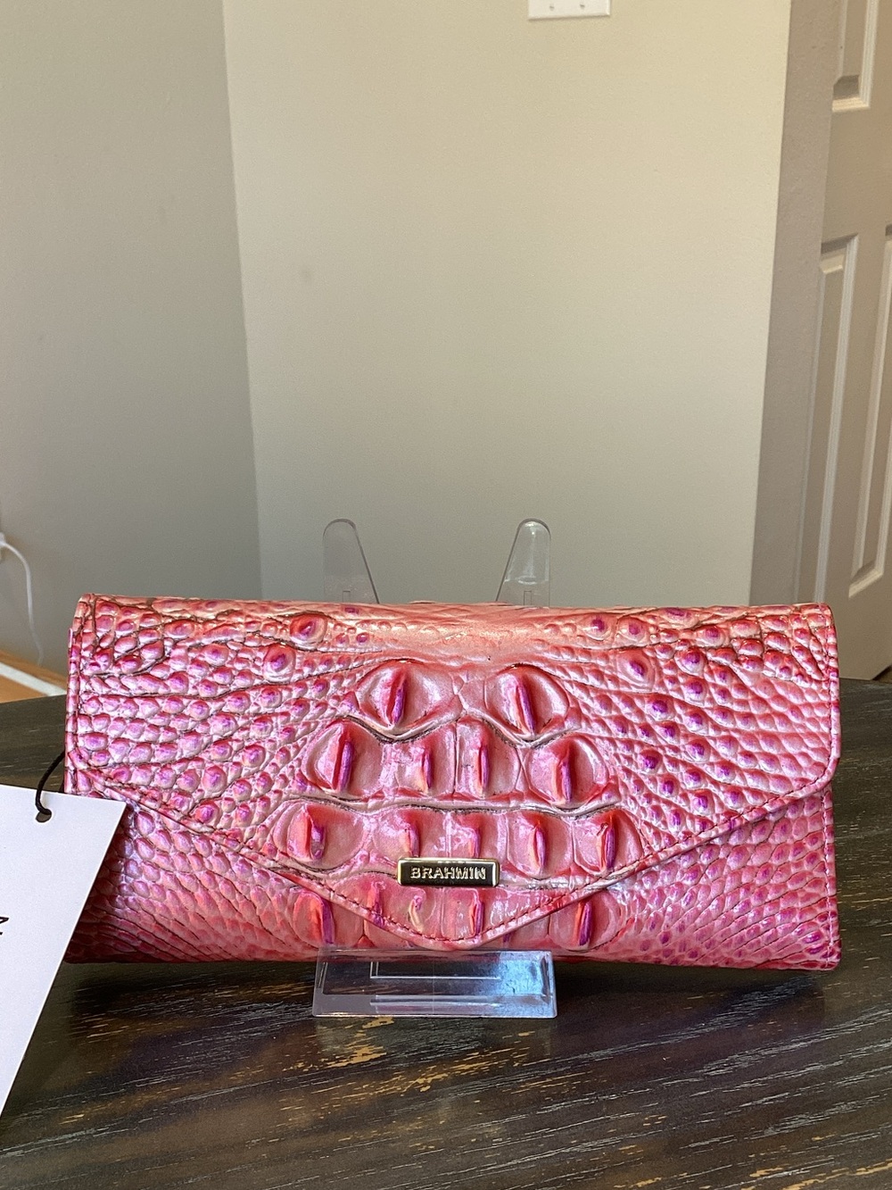 Brahmin Veronica French Rose Melbourne Leather Wallet